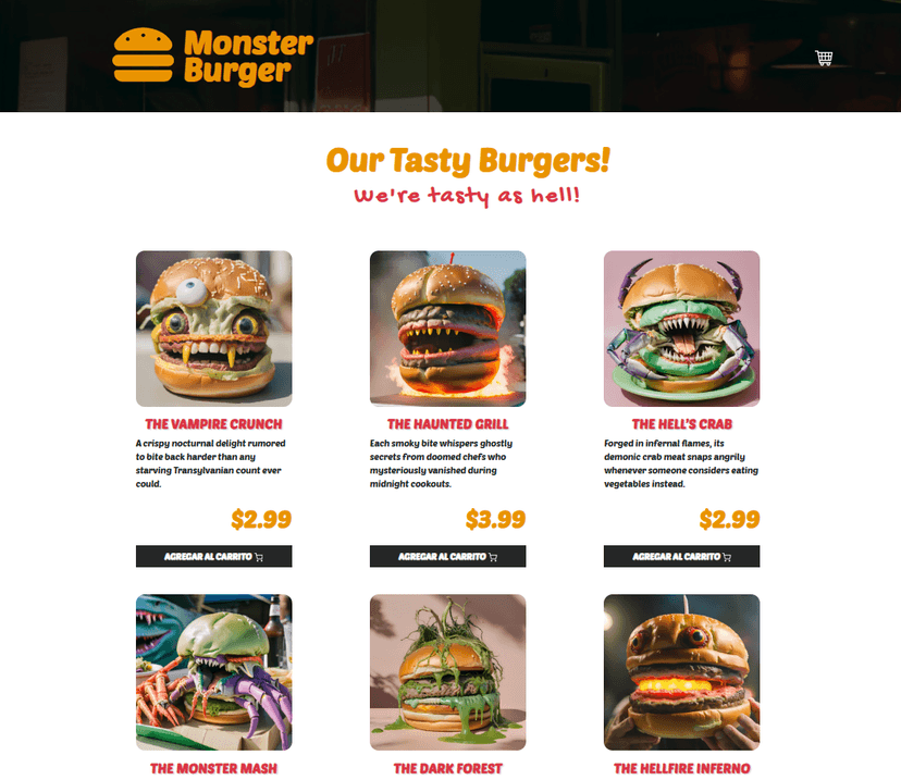 Monster Burger Cart