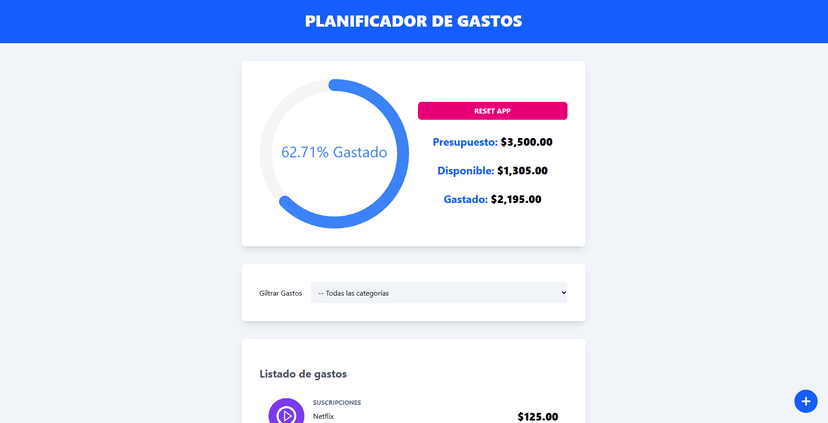 Gestor de presupuesto